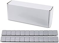 Vista 1 de EZISOE Pesos de rueda adhesivos de 14 onzas (1 caja, 576 piezas, 144 onzas), Pesos de rueda adhesivos grises con respaldo para autos, camiones, SUV