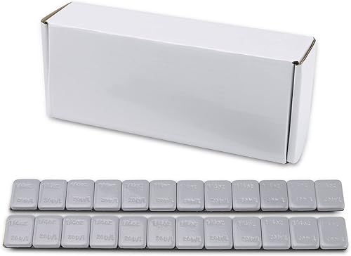 EZISOE Pesos de rueda adhesivos de 14 onzas (1 caja, 576 piezas, 144 onzas), Pesos de rueda adhesivos grises con respaldo para autos, camiones, SUV,