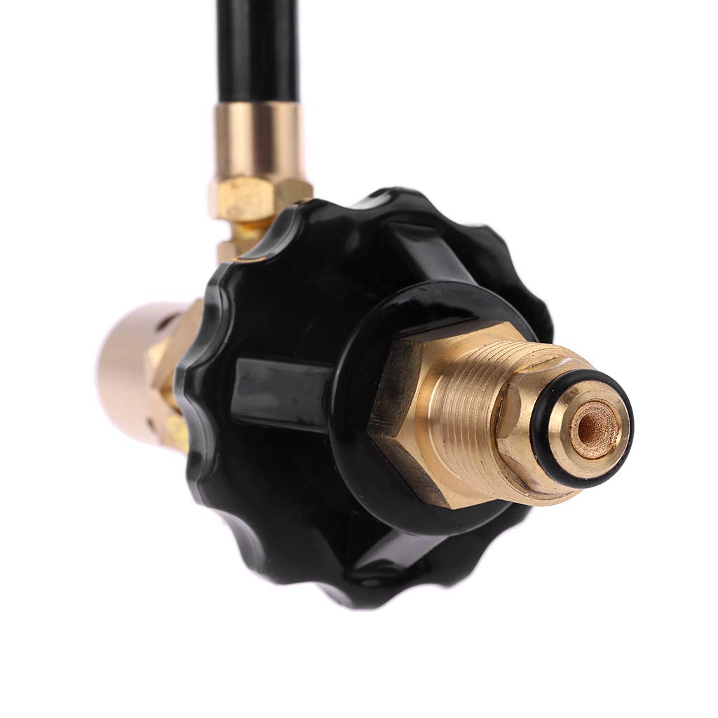 Riduttore di pressione in ottone elio lattice palloncino gonfiatore regolatore con manometro adatto per 8 palloncini