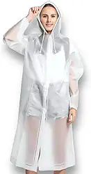 Capa de Chuva Premium Impermeável e Reutilizável: Ideal para Motoqueiros, Passeios e Esportes - Unissex, Resistente e Confortável em EVA - NEXUS MARKET