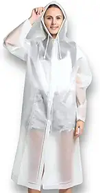 Capa de Chuva Premium Impermeável e Reutilizável: Ideal para Motoqueiros, Passeios e Esportes - Unissex, Resistente e Confortável em EVA - NEXUS MARKET