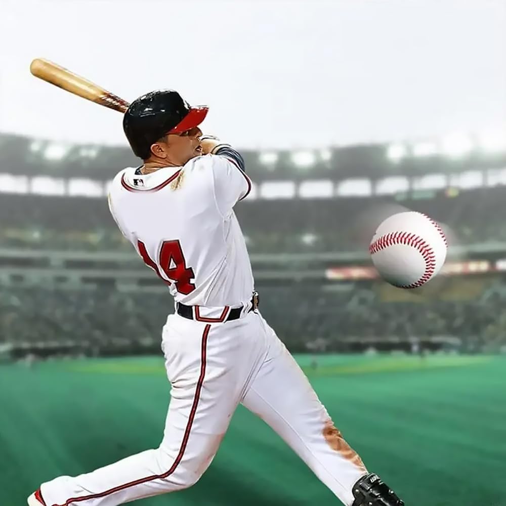 Pelotas de Béisbol Profesionales 9 Pulgadas Cosidas a Mano Dura/Blanda para Adultos y Jóvenes