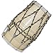SPECIAL DHOLAK DRUM ROPE + BOLT TUNED NATURAL WOOD COLOR POLISH HAND MADE INDIAN SPL