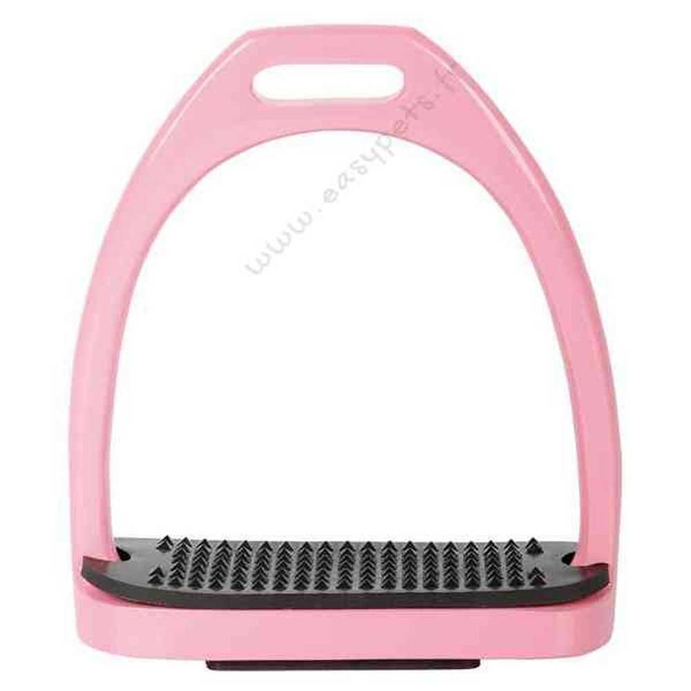 Étriers alu Harry's Horse rose L pour éviter de glisser des étriers à cheval