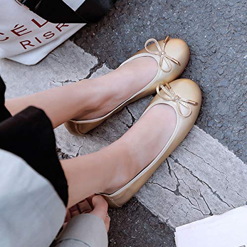 SAILING LU Women's Foldable Flat Shoes Portable Travel Ballet Flats Roll Up Slipper Shoes3