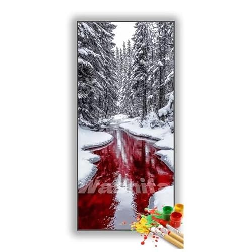 �������G �~ �X�� �����h��G �L�b�g DIY ��l ���S�Ҍ��� �f�W�^�����G ��h�� �����L�b�g�ɂ��G�� Paint By Numbers �A�N�����y�C���g ���ʉ� �����Ńy�C���g �z�[�� �I�t�B�X���� �M�t�g 35x70 cm, �t���[���Ȃ�