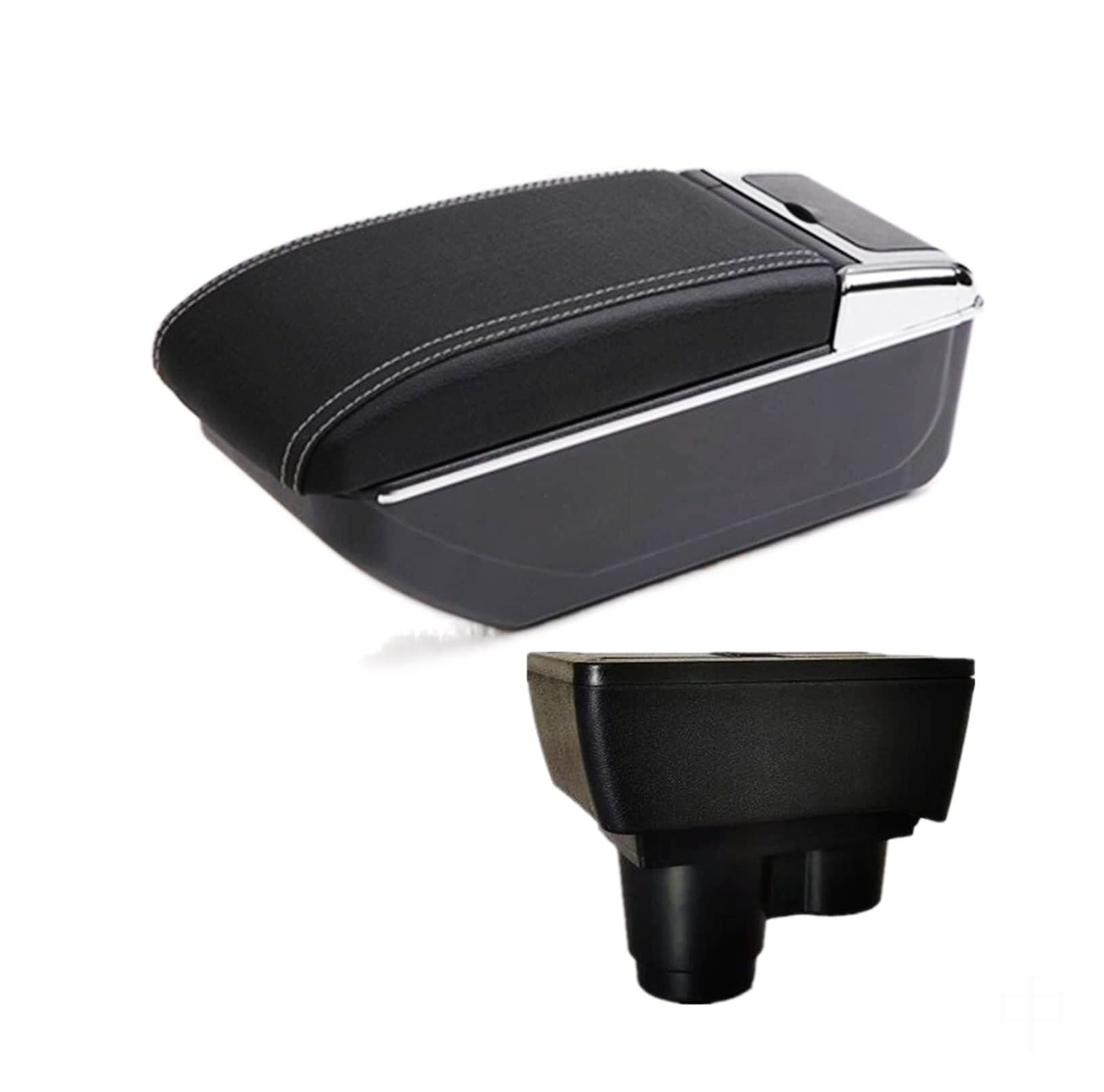 GTDTKGANAK Storage Box For Dacia For Duster 2018-2022 Center Console Armrest Storage For Box with USB(B3 No Usb)