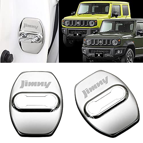 ブラガ製 スズキ車用 互換品 タイプ1 J2 JB64W 74Wジムニー シエラ ジムニーロゴ付 客注品 2点セット ドアロック ストライカー メッキカバー 鏡面仕上