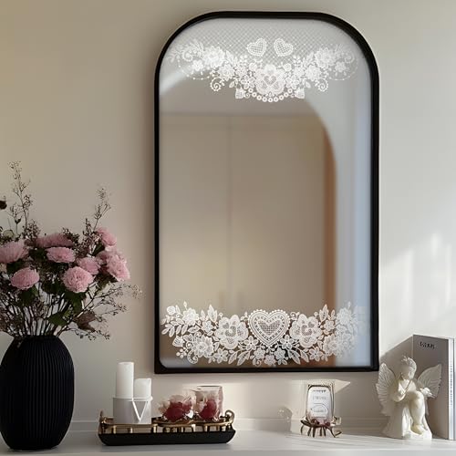 Vinilo decorativo Alwayspon blanco encaje 2 piezas miniatura 5