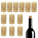 12PCS Wine Bottle Corks Stoppers Seal Wine Bottles for Freshness and Craft Projects，best for homemade wine and DIY arts. (1.53' x 0.8' (39mm x 20 mm))