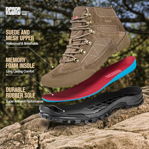 R CORD Hiking Boots Women Waterproof Non-Slip Womens Hiking Shoes Comfortable Outdoor Womens Hiking Boots Walking Boots Hiking Shoes Women4