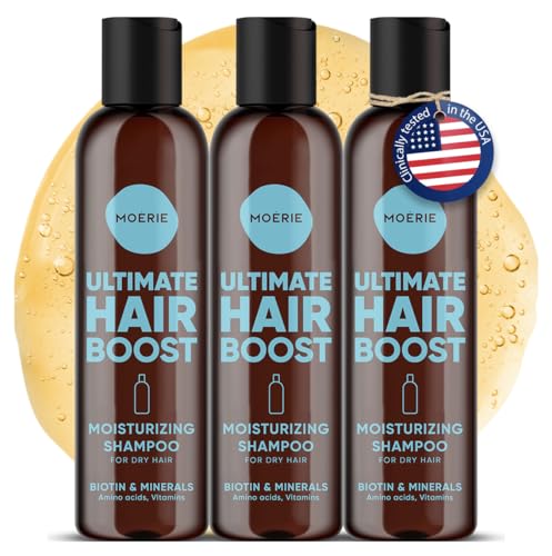 Moerie Ultimate Hair Growth Shampoo – For Longer, Thicker, Fuller Hair - Vegan Friendly Volumizing Hair Products – Paraben & Silicone Free – All Hair Types – Reverse Hair Loss