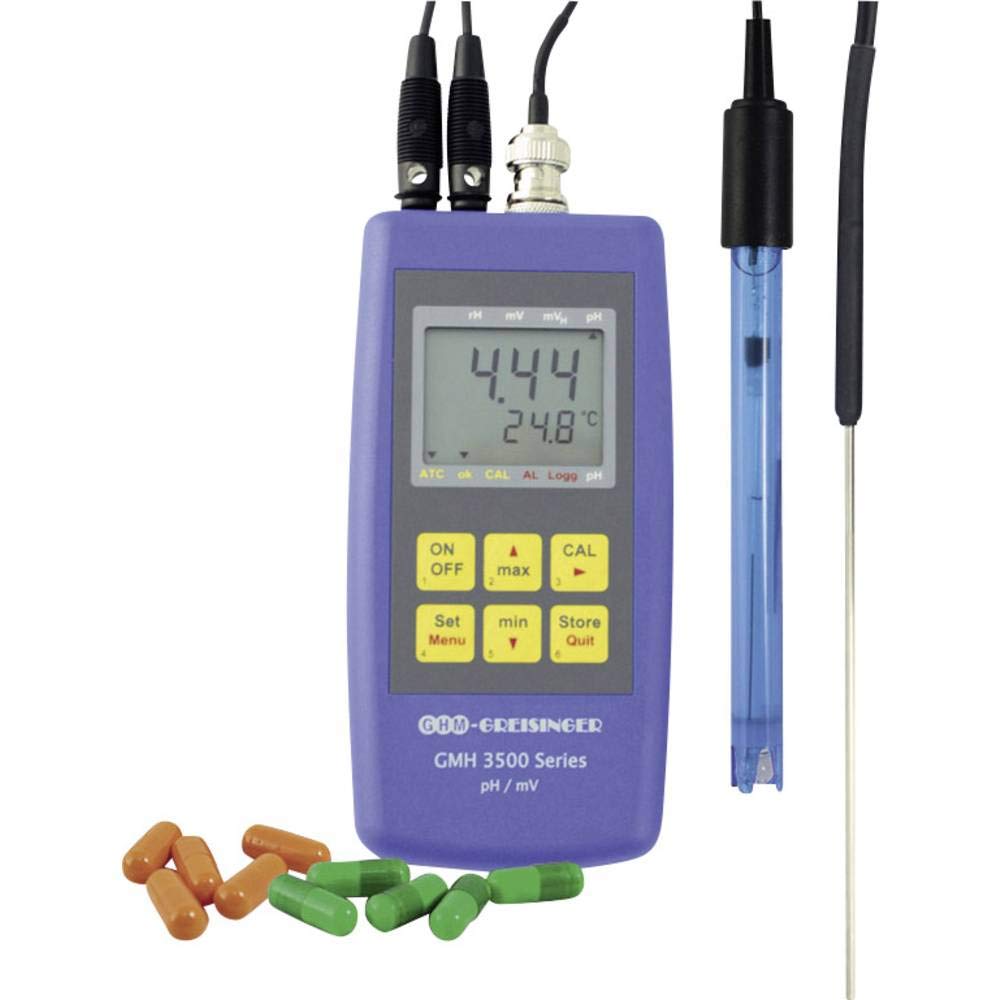 Greisinger GMH 3511 Messwerkzeug-Set, pH/Calibra Redox/Temp GMH 3511, 2 Punkte 0,00 – 14,00 pH -5 bis +150 °C