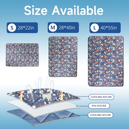wegreeco Cobertor refrescante premium para cães e gatos, tapete de resfriamento leve para cães, almo