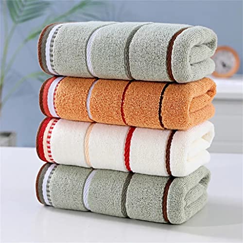 Serviette douce en coton de qualité supérieure linge de bain vert rayé