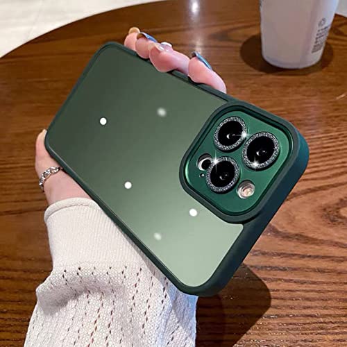Cadre silicone iPhone 12 antichoc vert et protection appareil photo