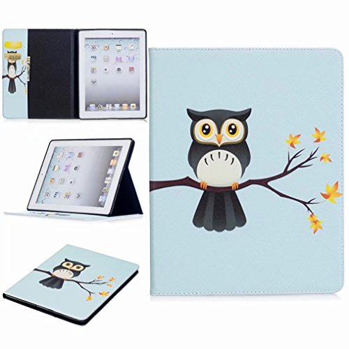 LEMORRY Case Compatible with Apple iPad2 iPad3 iPad4 Case Leather Flip Cover Wallet Pouch Soft TPU S