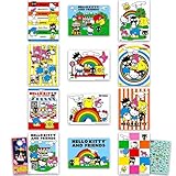 Hello Kitty Poster Set - Hello Kitty Room Decor Bundle with 12 Wall Art Posters Plus Stickers, and More!