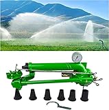 Impulso Impact Water Sprafter: el dispositivo mecánico giratorio de velocidad lenta completamente automática, el diseño de transmisión de CC sin obstáculos, con medidor de presión visual, puede cumplir con los requisitos de varias operaciones de pulverización.