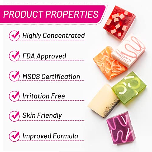 DYESMEE Seifenfarbe Set 10 Farben, Hautsichere Flüssige Seifenfarbe für die Seifenherstellung, Seifenfarben in Lebensmittelqualität für DIY Badebomben, Handgemachte Seifen, Schleim, Ton, Kunsthandwerk