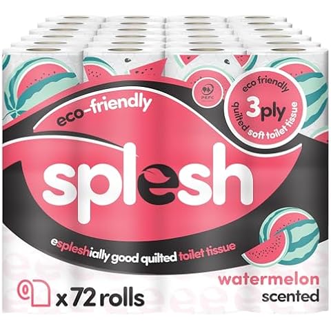 Splesh Watermelon Fragrance Toilet Roll 72 Pack Cover