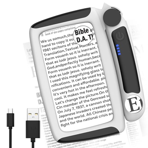 MoKo Lupa para Leer Libros, 5X/20X/45X Rectangular Lupa con Luz, Lupa Grande Plegable con 20 LED y 3 Modos, para Leer Libros de Baja, Revistas, Tarjetas, Joyas, Periódicos, Artesanía y Mapas, Negro