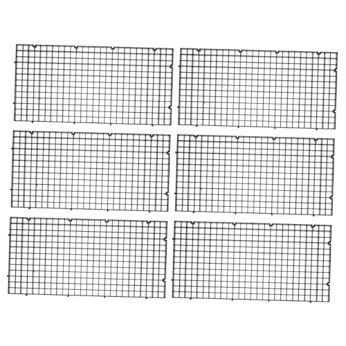 FONDOTIN 6パック水槽分離グリッド魚タンク ネットプラスチック仕切り濾過パッド装飾魚タンクアクセサリー新鮮な/