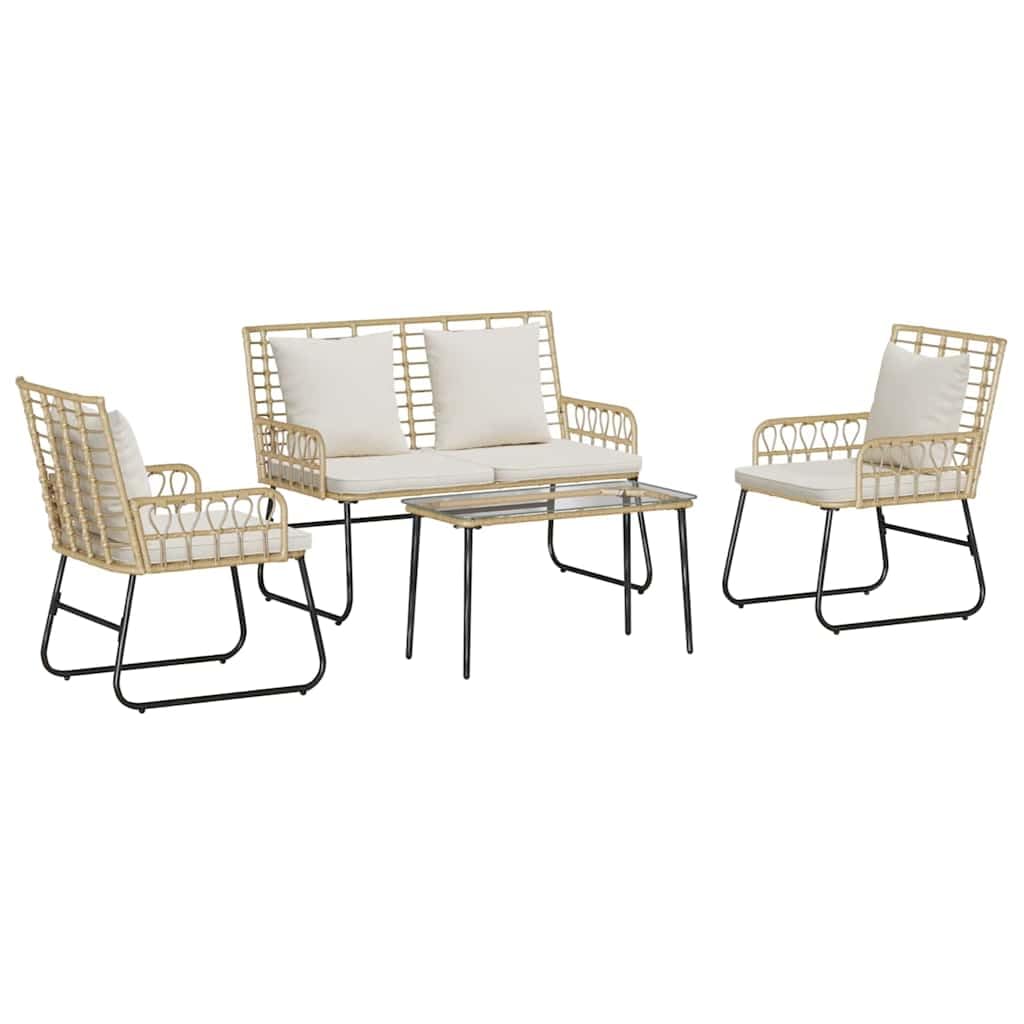 Salon de jardin en polyrotin pour vos apéritifs et moments de détente sur la terrasse