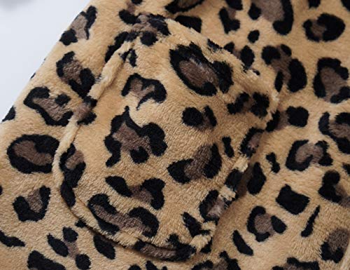 Teen Robe For Girls Cozy Classic Yellow Leopard Bathrobe Toddler Big Kid Size 16 #TOP5