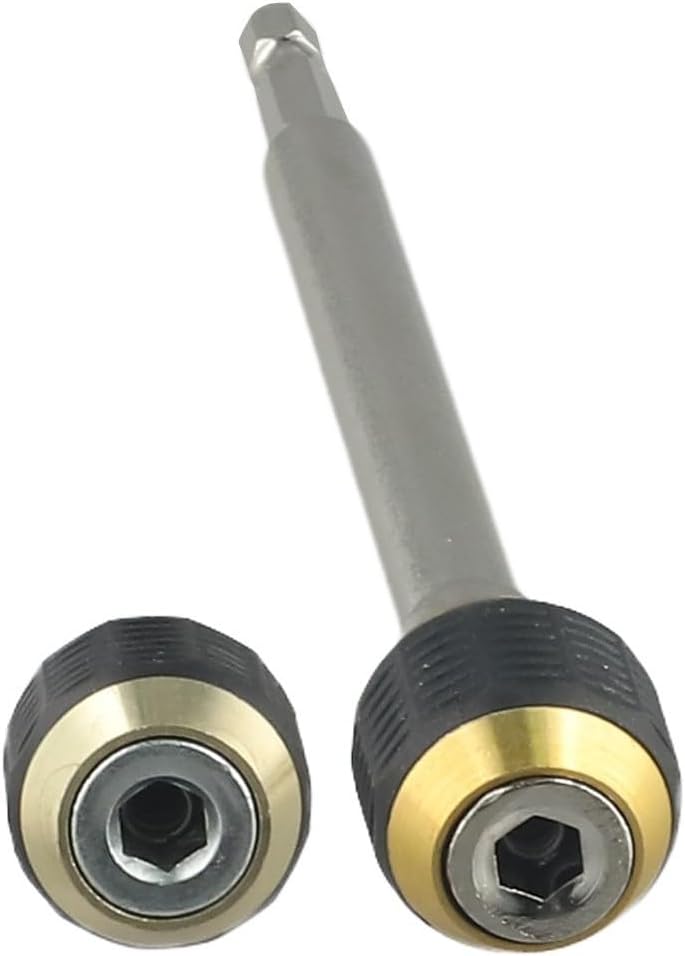 Quick Change Drill Bit Holders 2pcs Self Locking Adapters for Hex Shank, Compatible with Electric Drills