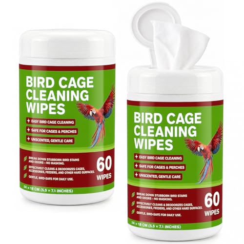 Utadaho Bird Cage Cleaning Wipes, Unscented Bird Cage Cleaner Wipes