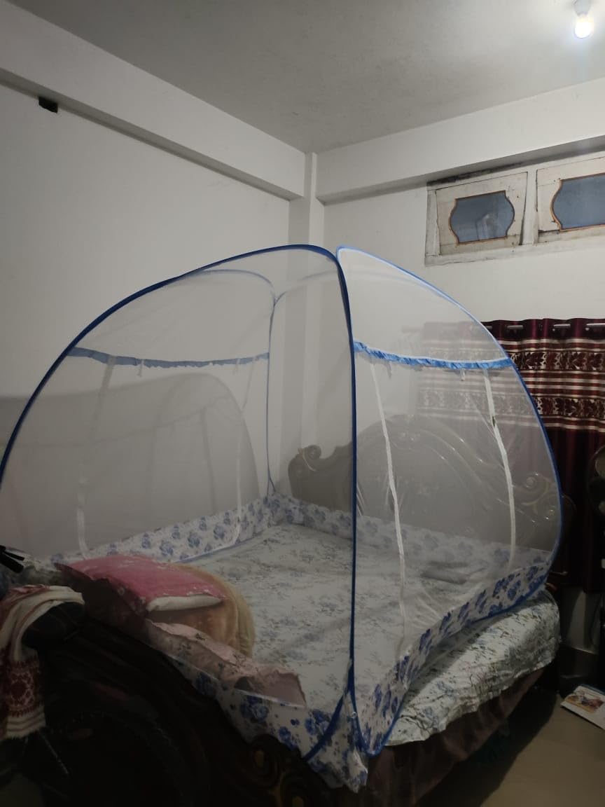 VERDIOZ Mosquito net (Double Bed King Size) Foldable Rectangular 100 Ventilation