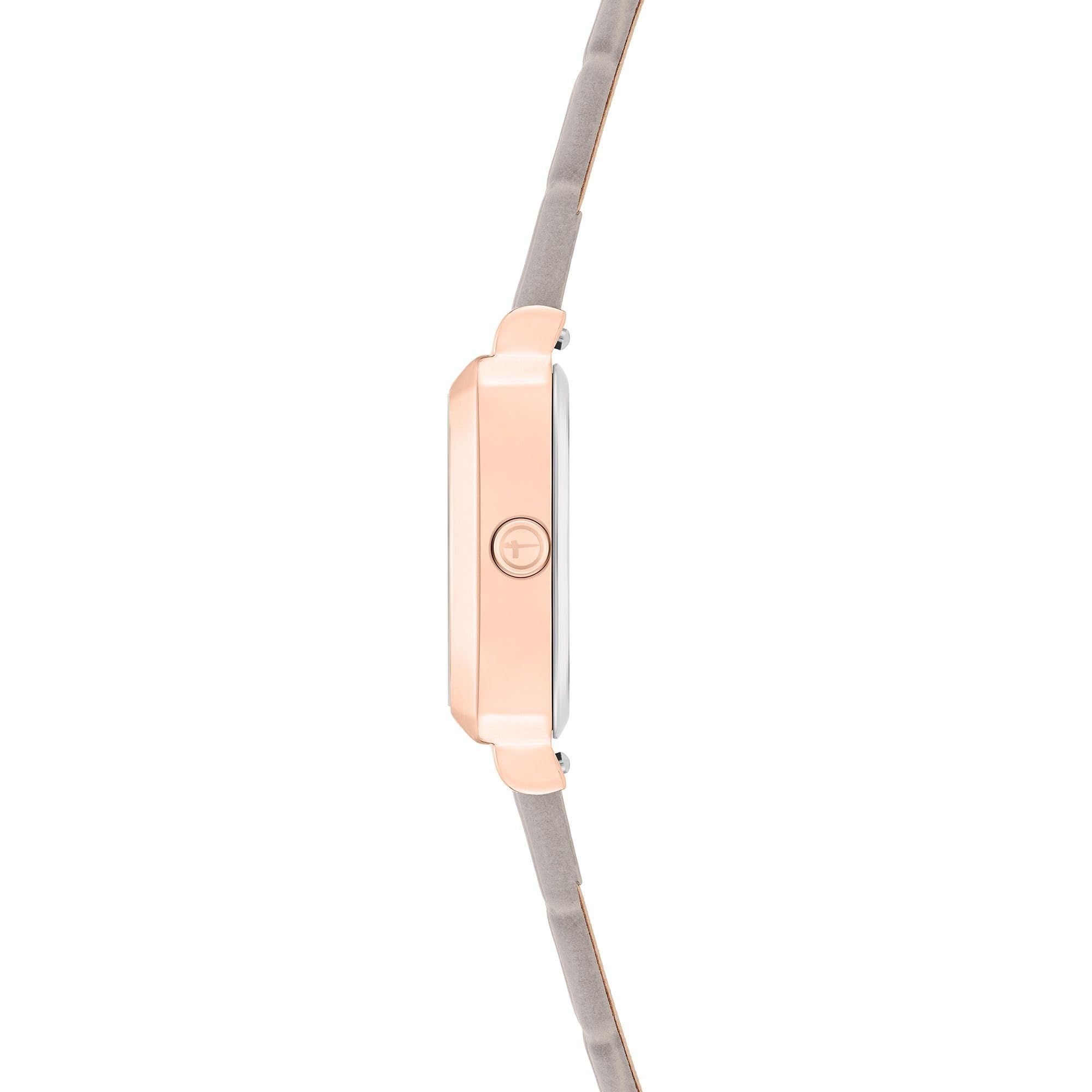 Tamaris Damen Armbanduhr eckige Quarzuhr