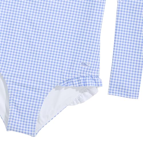 vineyard vines girls Girls' Long Sleeve Ruffle One-piece4