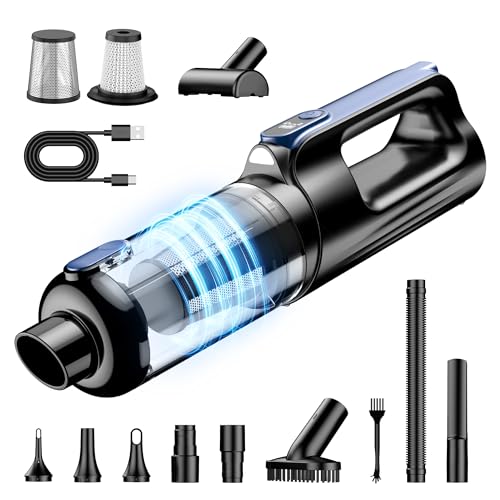 Aspiradora Coche Inalámbrica 2 en 1 18000Pa – Soplador y Aspirador Potente con Motor Brushless 130W, Ligera, Batería 7800mAh y Accesorios para Limpieza Auto y Hogar Aspiradora Coche Inalámbrica 2 en 1 18000Pa – Soplador y Aspirador Potente con Motor Brushless 130W, Ligera, Batería 7800mAh y Accesorios para Limpieza Auto y Hogar