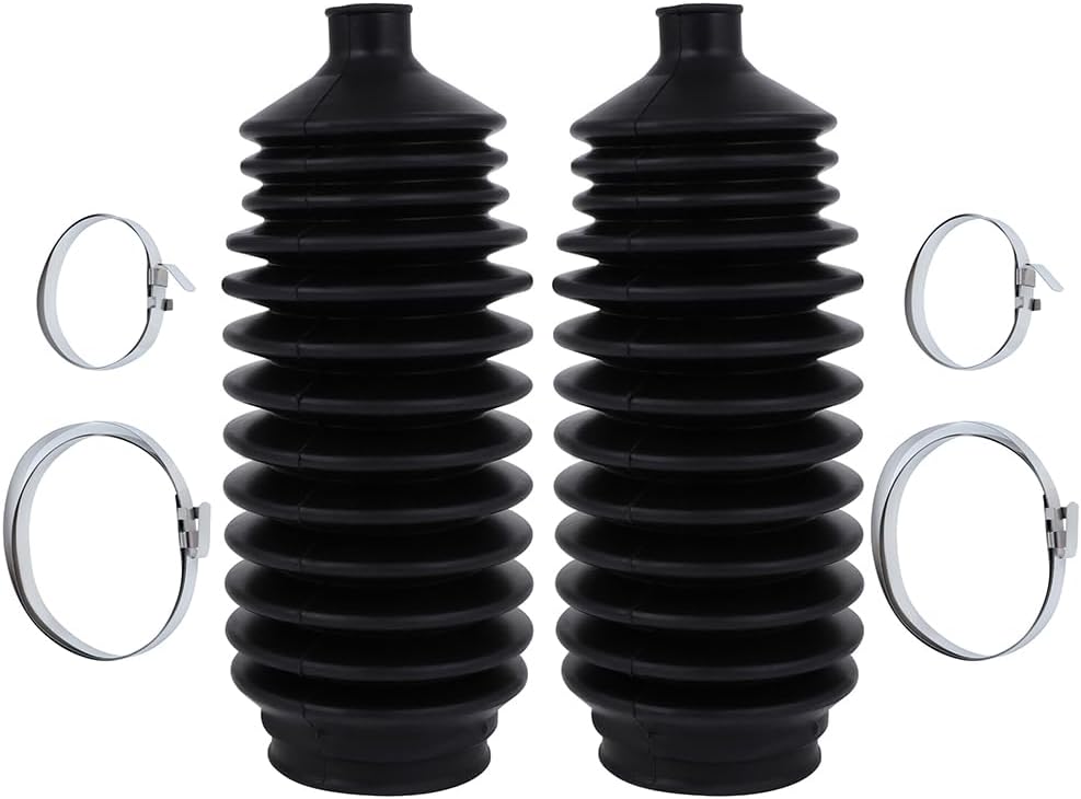 Tie Rod Boot Kit with Pinion Bellow Clamps fit for Honda for Accord for Nissan Maxima 240SX 300ZX Stanza Axxess for INFINITI G20 I30 J30 M30 Q45 for Mazda 626 MX-6 for Volvo C70 S70 V70-2pc Set