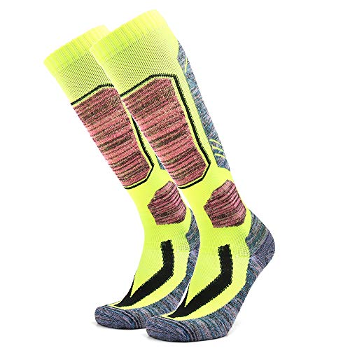 Meias, Andoer Meias de esqui para adultos Meias de snowboard de algodão térmico de alto desempenho M