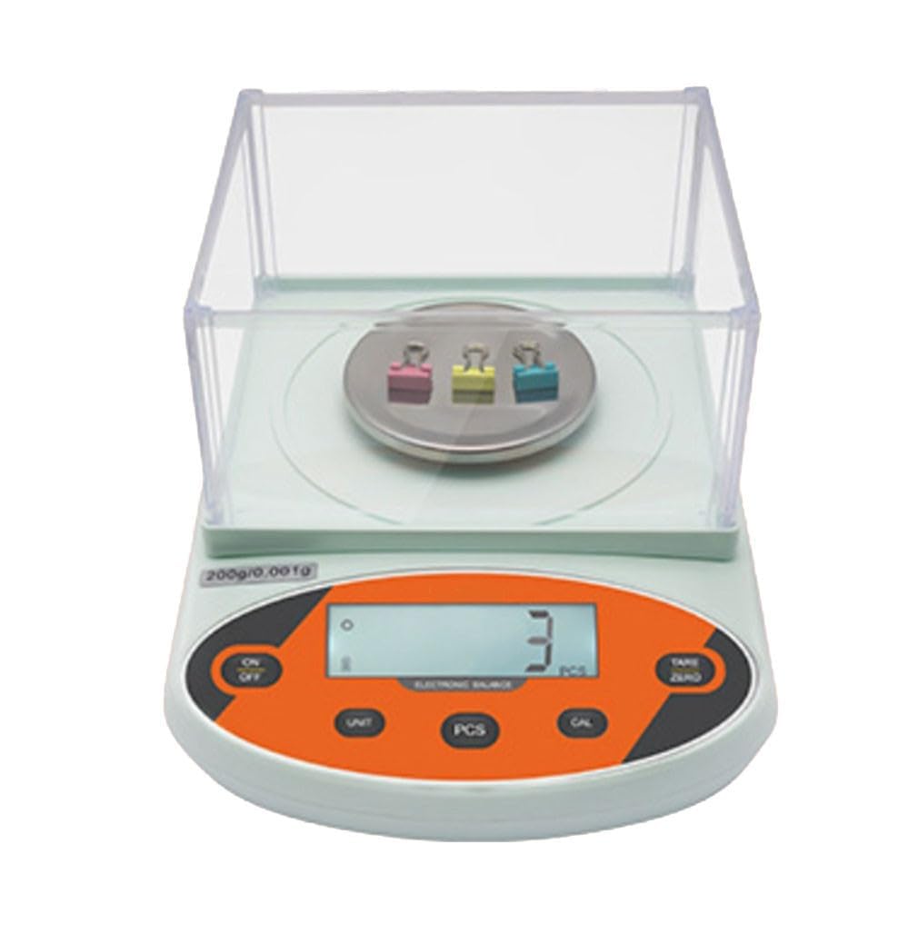 0,001 g elektronische Digitalwaage, Präzisionswaage für Laboranalysen, 100 g/200 g/300 g/500 g, Küchenwaage (500 g)
