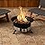 Amazon Basics Portable Propane Fire Pit, 19 inch Round Gas for Patio, 55,000 BTU Carry Strap