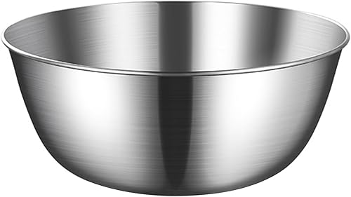 HERCHR Cuencos para mezclar de acero inoxidable, cuencos de metal para anidar, tazón grande de acero inoxidable para servir, mezclar, hornear (11.0 disponible en Yaxa Venezuela