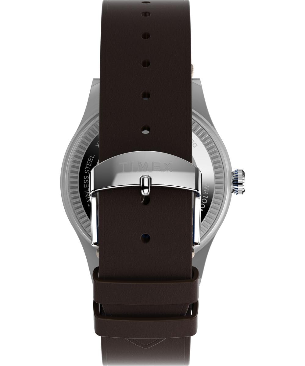 Timex Herren Analog Quarz Armbanduhr Waterbury GMT x Pan Am
