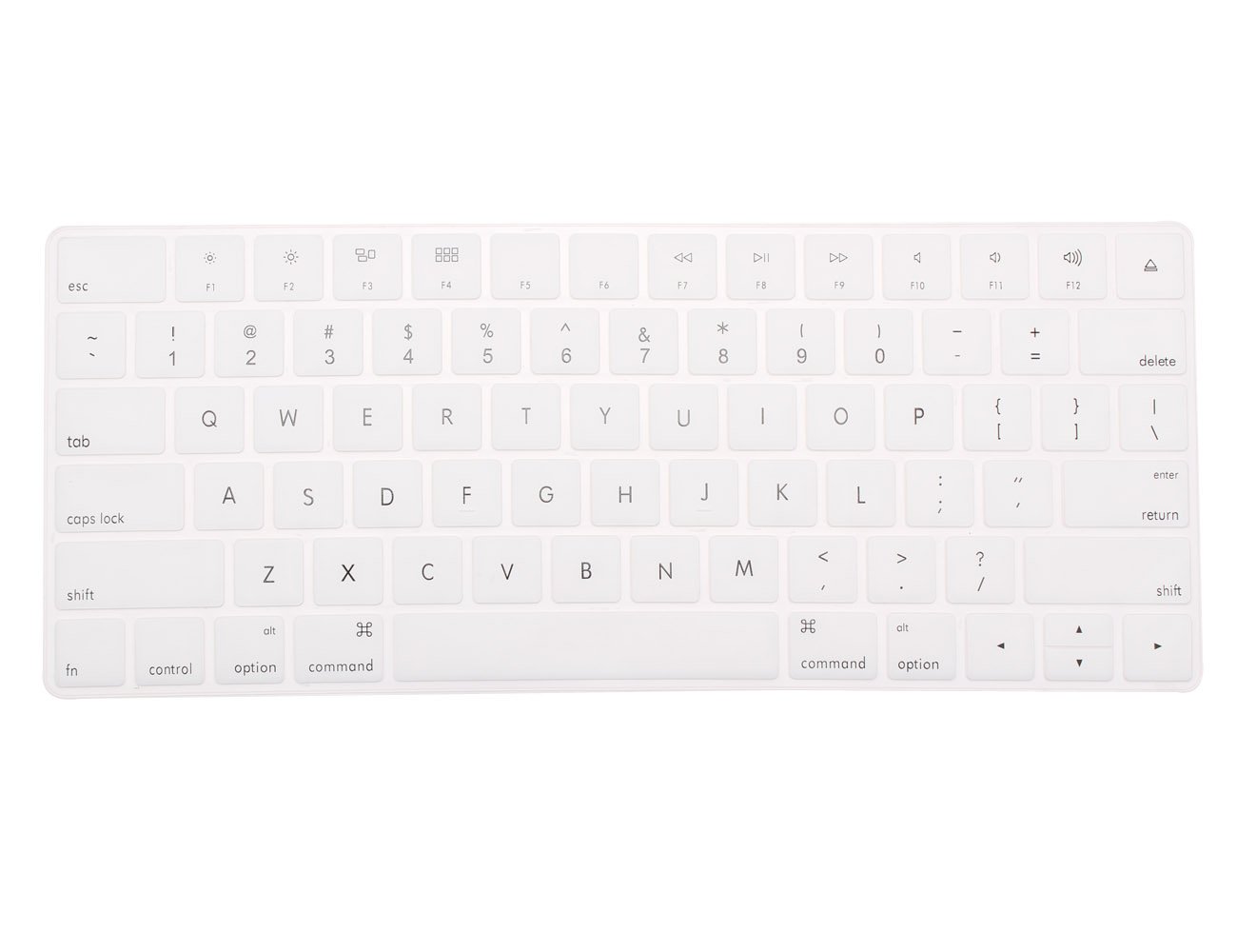 COOSKIN® Silicone Colorful Keyboard Protective Skin for Apple Magic Keyboard (MLA22LL/A), After 2015 November US Layout (White)