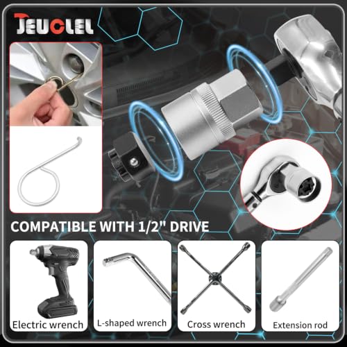 Image of 35PCS Wheel Lock Nut Key Kit Compatible with Mercedes Benz