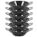 Menax - Paellera Honda Mini - Acero Vitrificado Antiadherente - Diámetro 16 cm - Set de 6