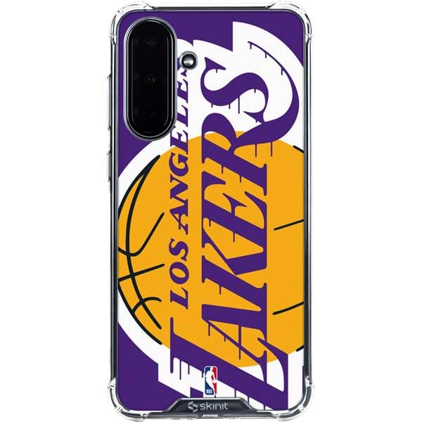 Skinit Clear Phone Case Compatible with Galaxy A36 5G - Officially Licensed NBA Los Angeles Lakers Large Logo Design