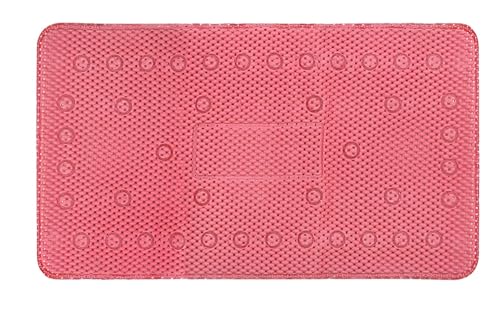 Image of THE HOME TALK Cotton Bathmats | Water Absorbent Runners | Regular Striped Rugs | Floor Mats for Kitchen, Bathroom & Sink | Ultra Soft Mats | Non-Slip (Pink, 40X70 cm)