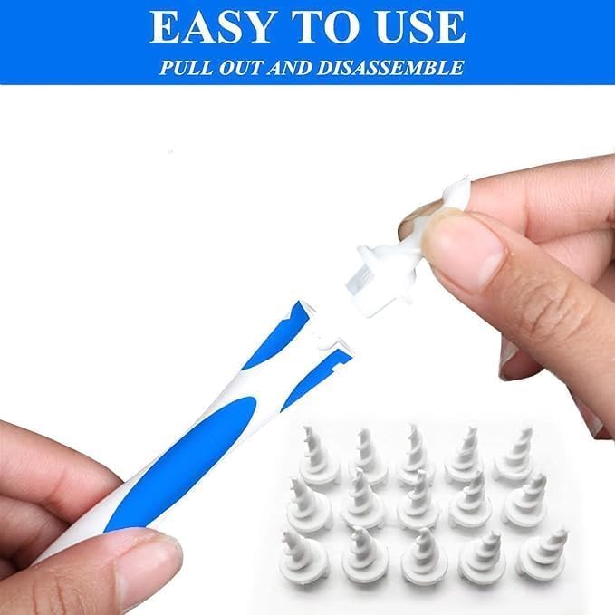 Image of Earwax Removal Product, comes with 16 Soft and Flexible Replacement Heads, Ear Cleaner, The Most Suitable for Removing Earwax, Earwax Removal Tool, The Best Choice for Removing Earwax