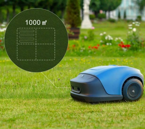 ESTOCK1 SPEED Robot tondeuse à gazon AI sans fil Périmètre avec batterie 4400 mAh — vue 3