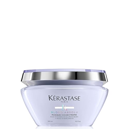 Kerastase Rubio Absolu Cicaextreme - Mascarilla acondicionadora para cabello débil y sensibilizado después del blanqueamiento, repara y nutre las