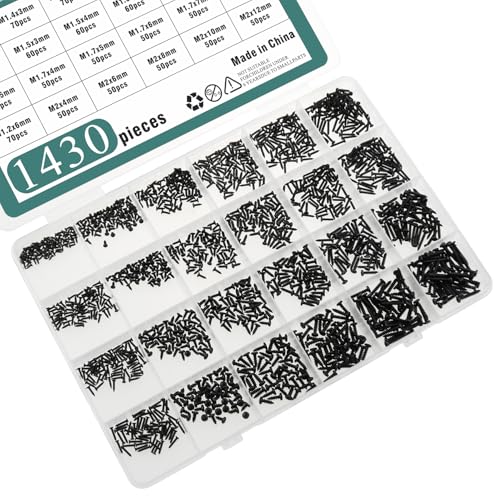 Juego de tornillos autorroscantes miniatura LUORNG 1430 piezas miniatura 5